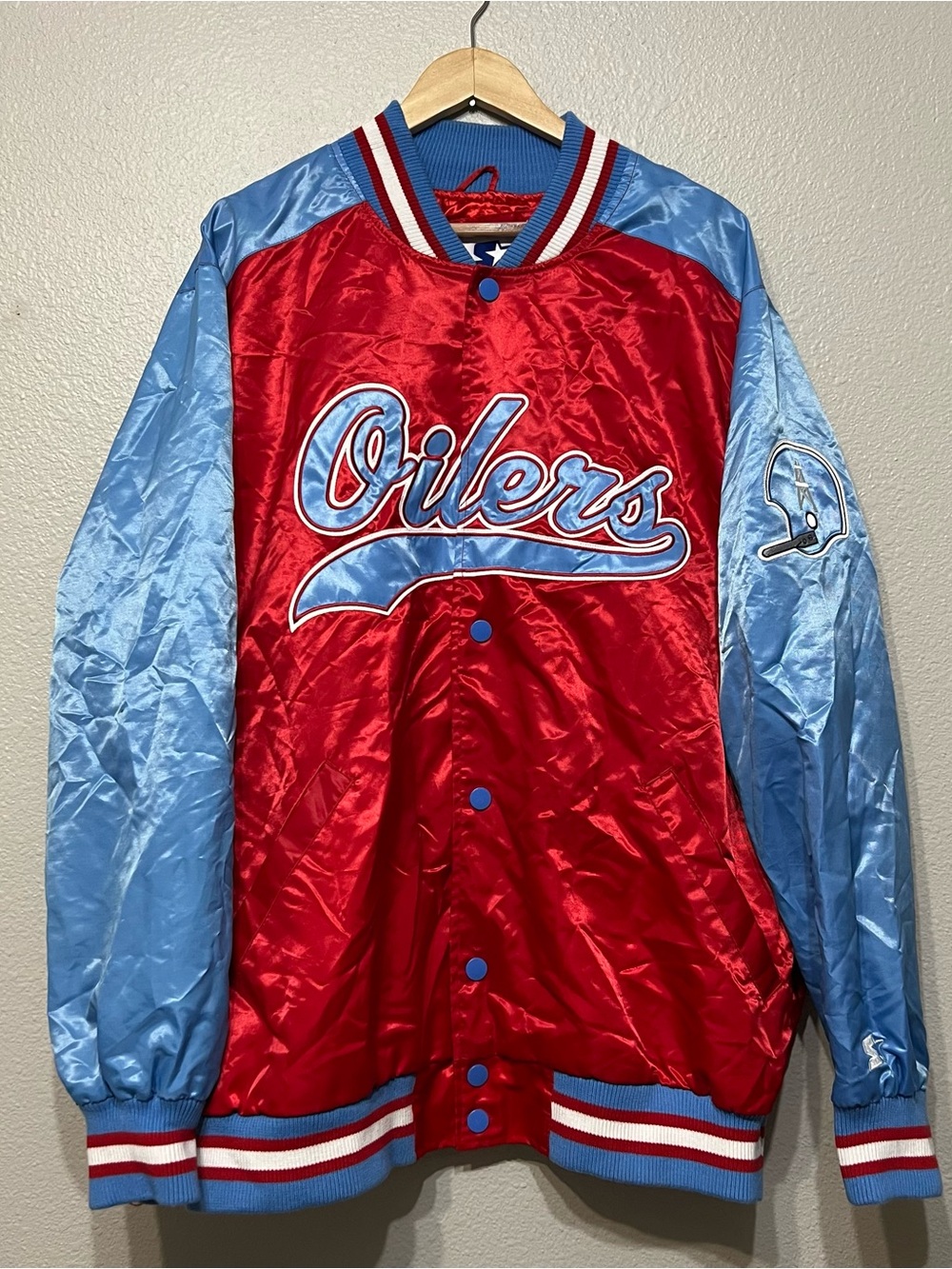 Houston Oilers Starter Football Jacket Size 3XL